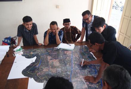 Penetapan Batas Desa bersama Bappeda Kabupaten Bantul