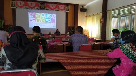 Sosialisasi Pendataan SDGs Tahun 2021 di Aula Syech Sewu