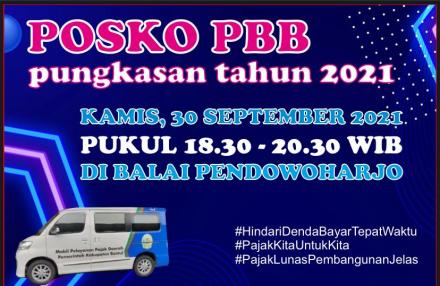 Posko PBB Pungkasan Tahun Ini 