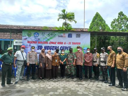 Vaksinasi Covid-19 Bagi Anak di SD Cepit 