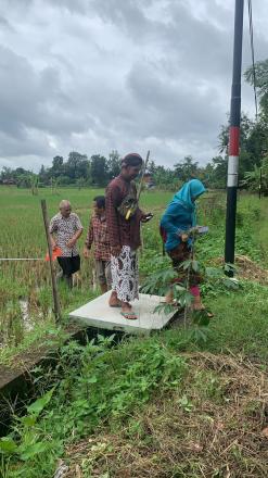 Ukur Tanah Kas Kalurahan di Bulak Siti Timur Jetis Pendowo