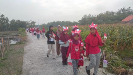 Agenda Tahunan Jalan Sehat Warga Ngaglik RT 33 dalam rangka Peringatan HUT RI Ke-78