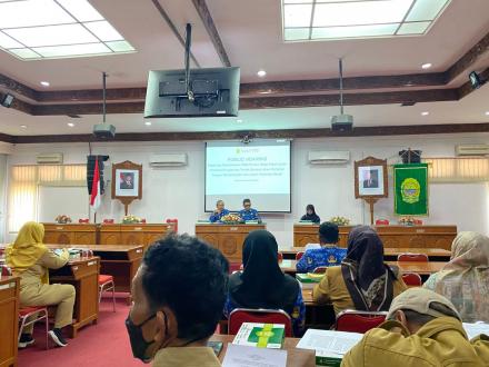 Danarta Hadiri Public Hearing Raperbup Pembebasan PBB P2 Objek Pajak Lahan Produksi Pangan & Ternak